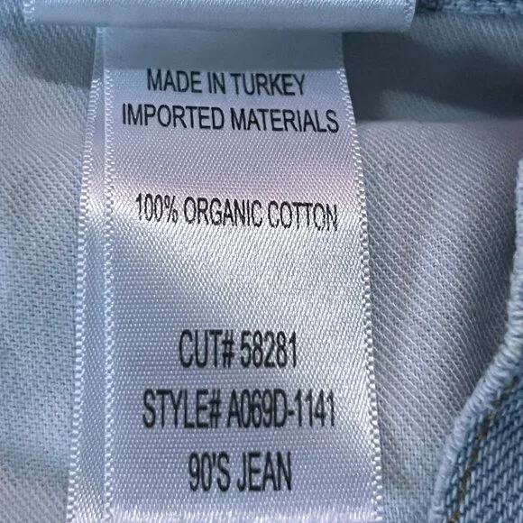 AGOLDE 90's Straight-Leg Jeans -Women's Size 34 -Organic Cotton - Loose Fit -EUC - Picture 11 of 12